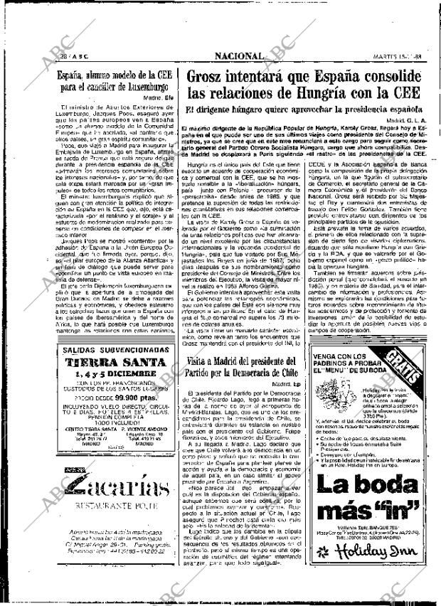 ABC MADRID 15-11-1988 página 38