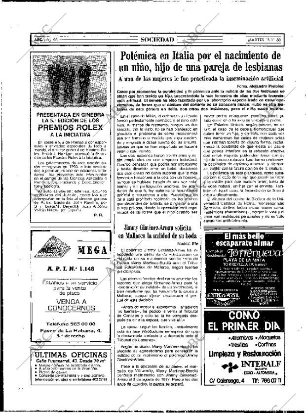 ABC MADRID 15-11-1988 página 66