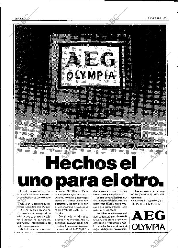 ABC SEVILLA 17-11-1988 página 26