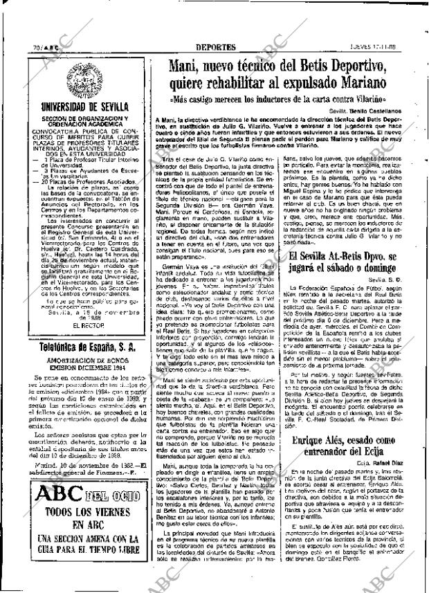 ABC SEVILLA 17-11-1988 página 70