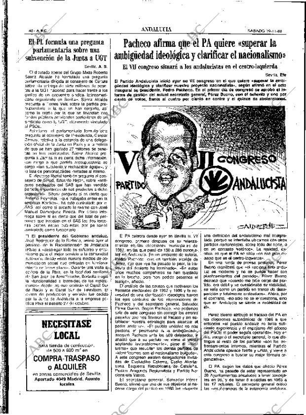 ABC SEVILLA 19-11-1988 página 40