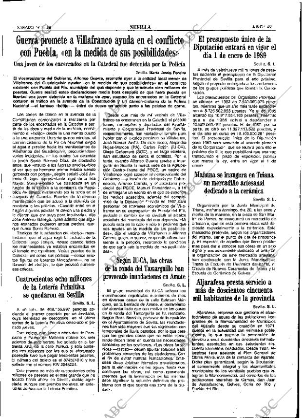 ABC SEVILLA 19-11-1988 página 49