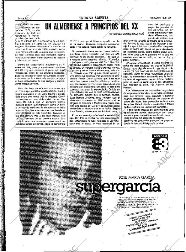 ABC SEVILLA 19-11-1988 página 62