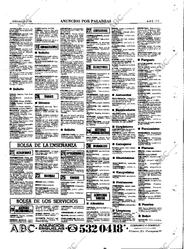 ABC MADRID 26-11-1988 página 115