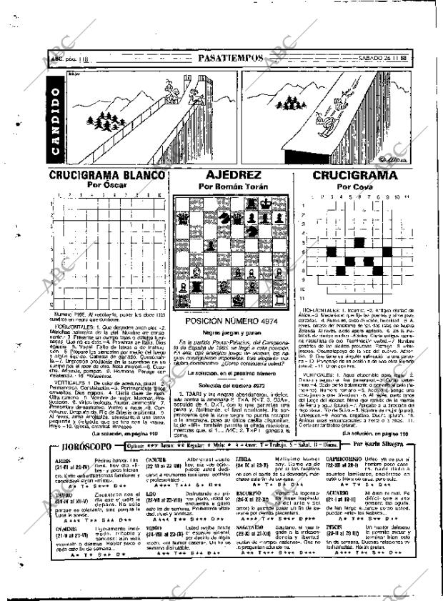 ABC MADRID 26-11-1988 página 118