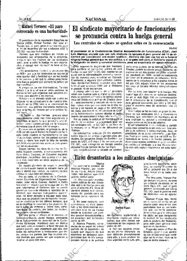 ABC MADRID 26-11-1988 página 26