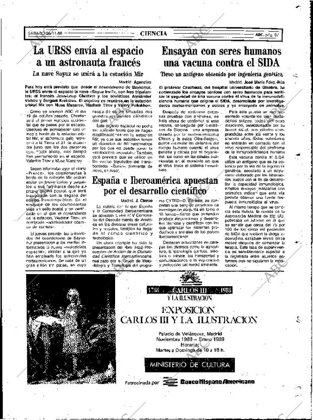 ABC MADRID 26-11-1988 página 87