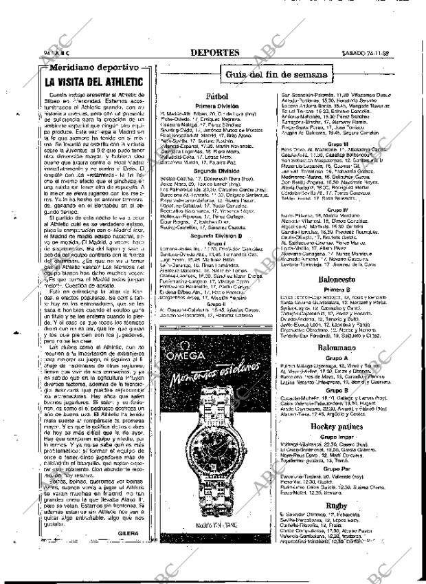 ABC MADRID 26-11-1988 página 94