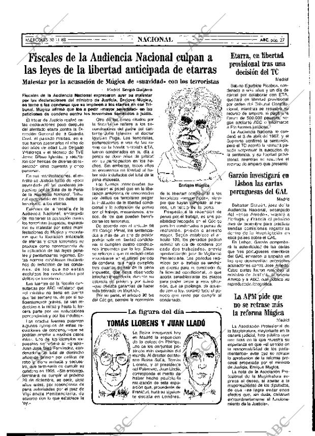 ABC MADRID 30-11-1988 página 27