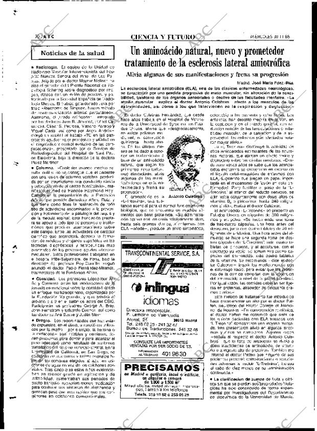 ABC MADRID 30-11-1988 página 70