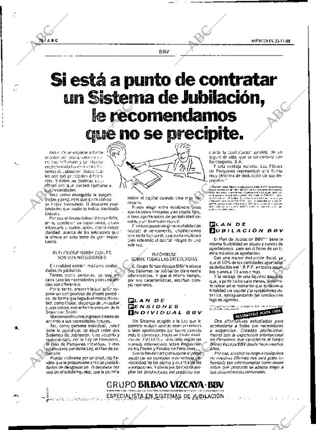 ABC MADRID 30-11-1988 página 78