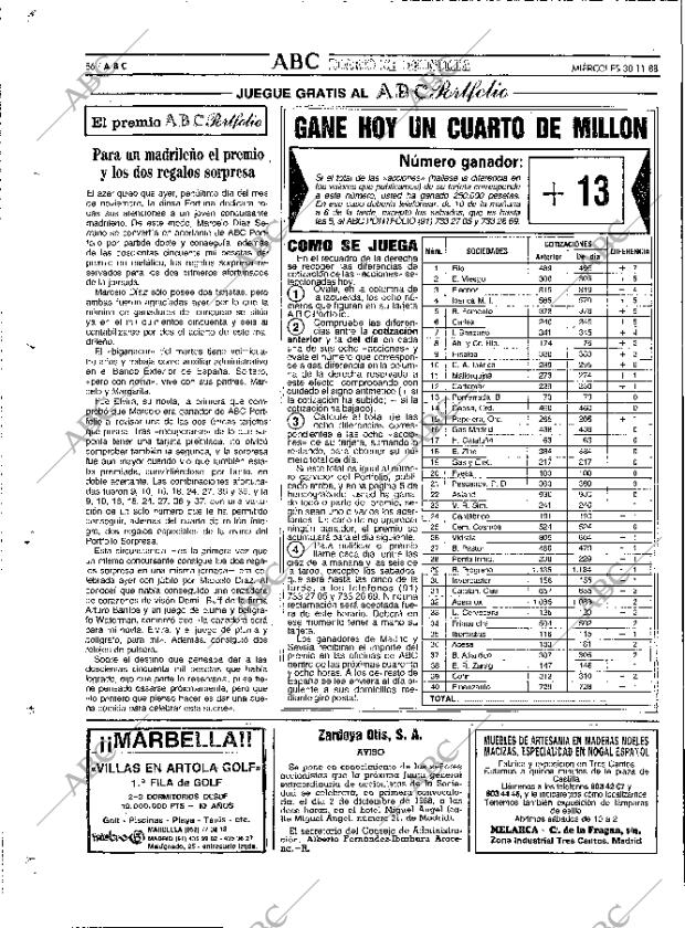 ABC MADRID 30-11-1988 página 86