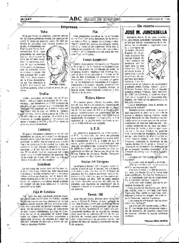 ABC MADRID 30-11-1988 página 88