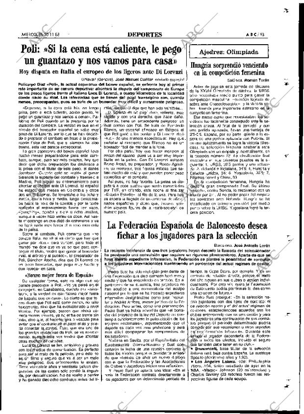 ABC MADRID 30-11-1988 página 93