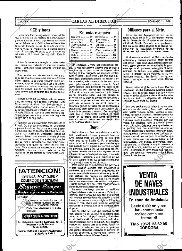ABC SEVILLA 11-12-1988 página 22