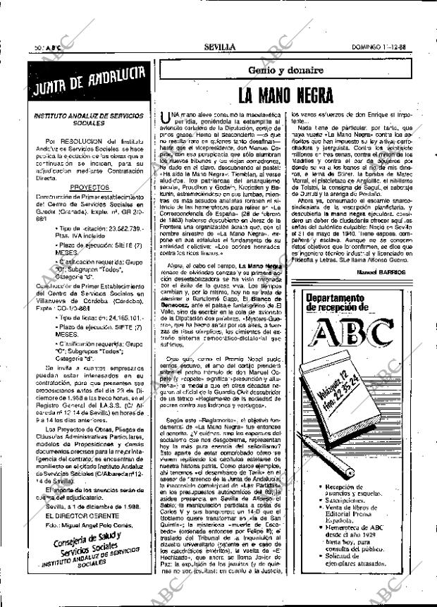 ABC SEVILLA 11-12-1988 página 50