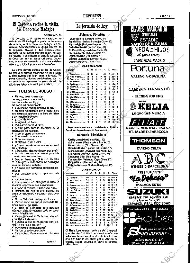 ABC SEVILLA 11-12-1988 página 91