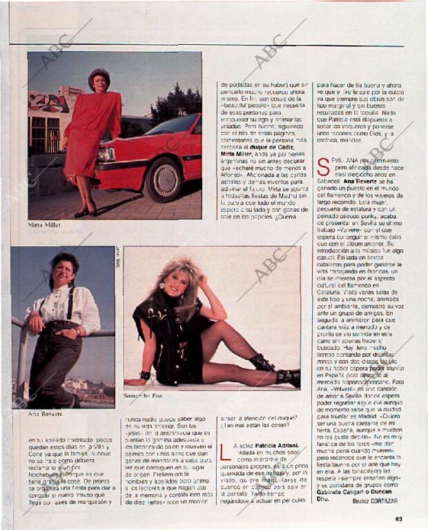 BLANCO Y NEGRO MADRID 11-12-1988 página 63