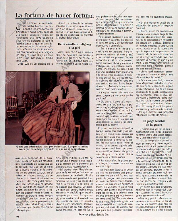 BLANCO Y NEGRO MADRID 11-12-1988 página 72