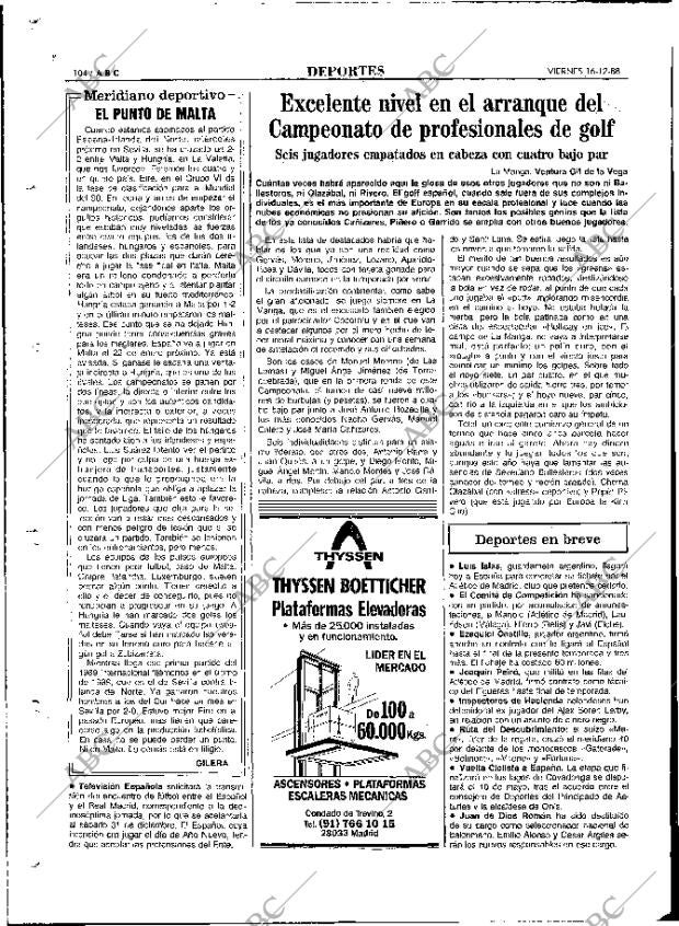 ABC MADRID 16-12-1988 página 104