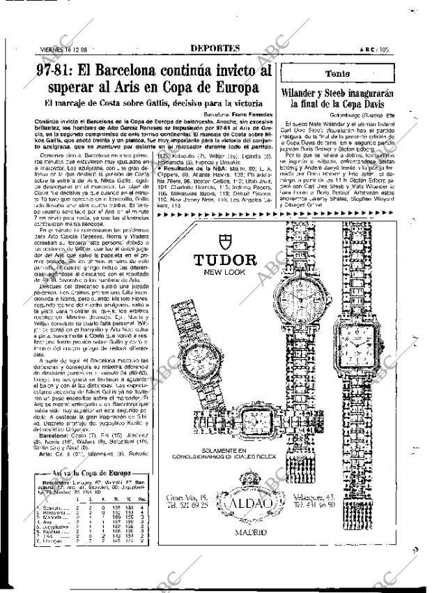 ABC MADRID 16-12-1988 página 105