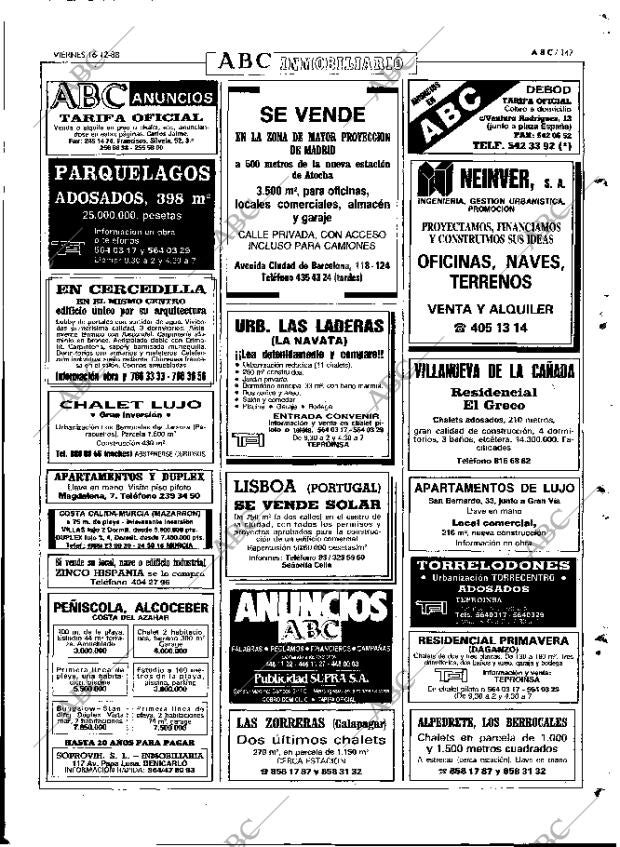 ABC MADRID 16-12-1988 página 147