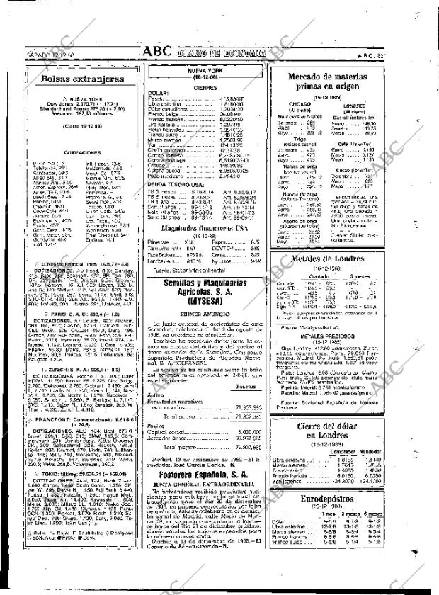 ABC MADRID 17-12-1988 página 85