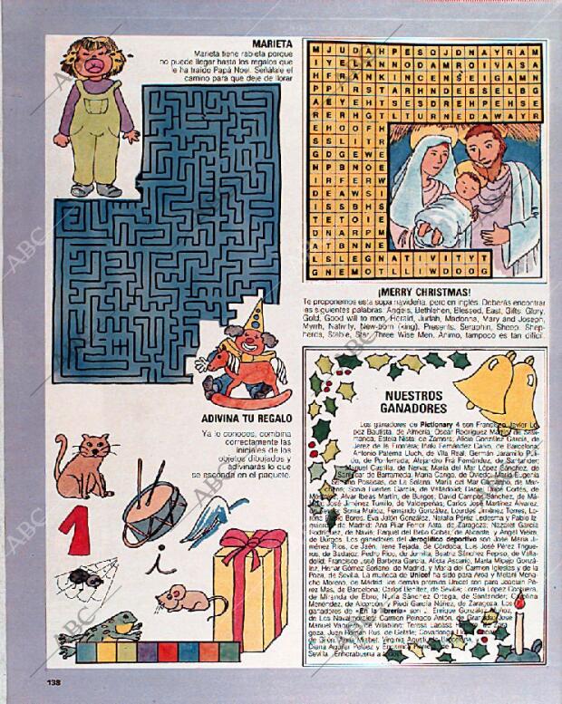 BLANCO Y NEGRO MADRID 18-12-1988 página 138