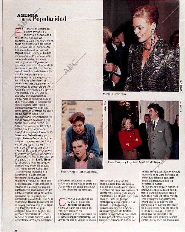 BLANCO Y NEGRO MADRID 18-12-1988 página 48