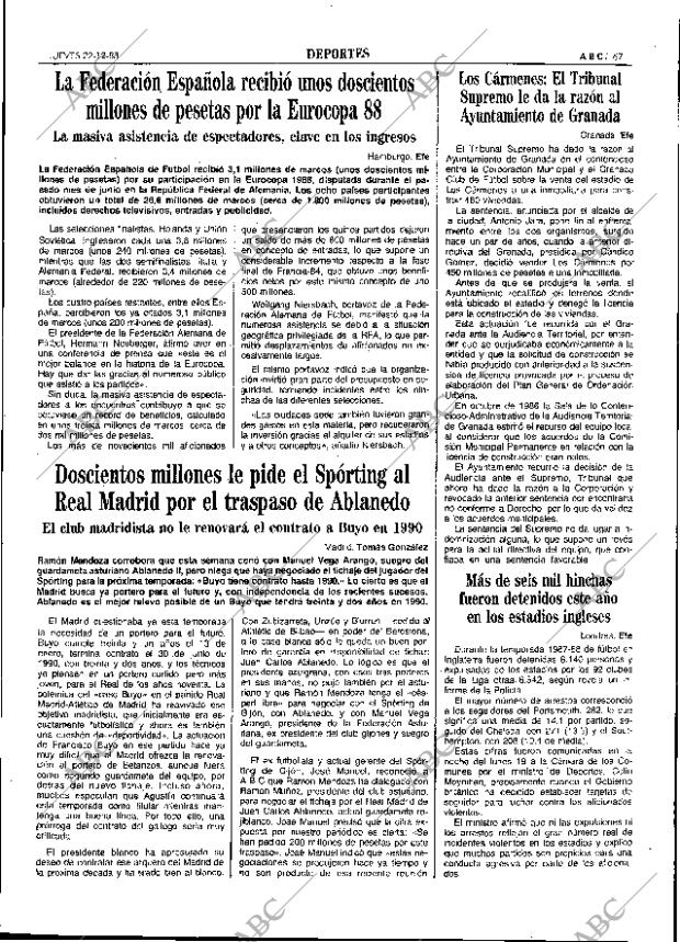 ABC SEVILLA 22-12-1988 página 67