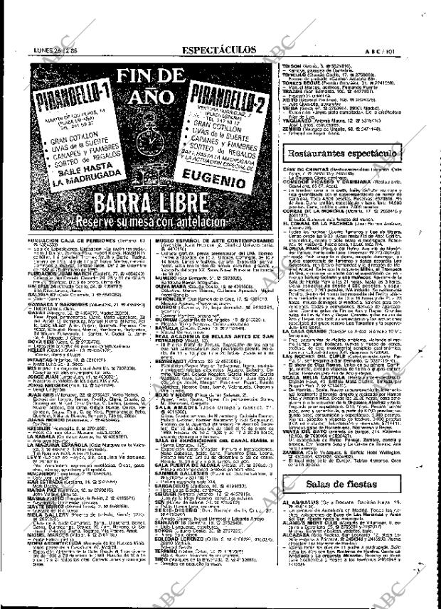 ABC MADRID 26-12-1988 página 101