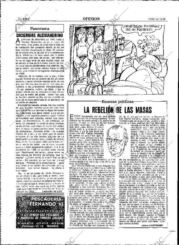 ABC MADRID 26-12-1988 página 22