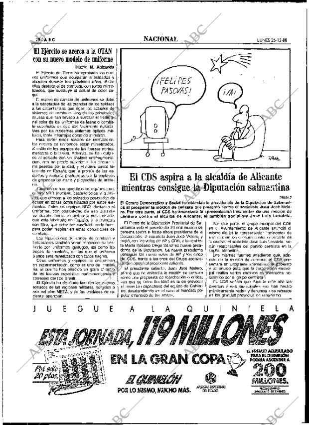 ABC MADRID 26-12-1988 página 28