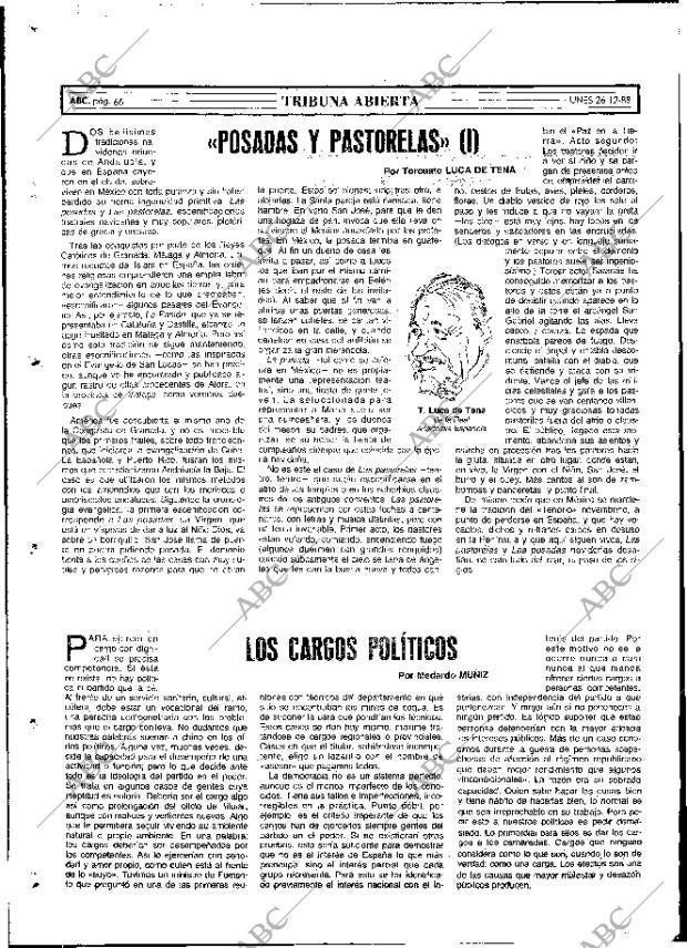 ABC MADRID 26-12-1988 página 66