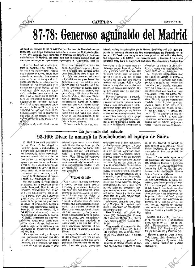 ABC MADRID 26-12-1988 página 68