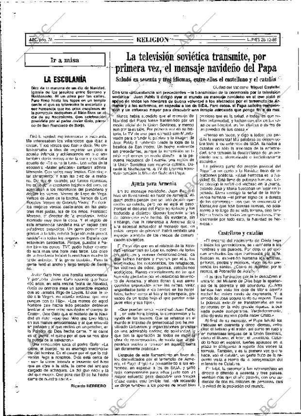 ABC MADRID 26-12-1988 página 76