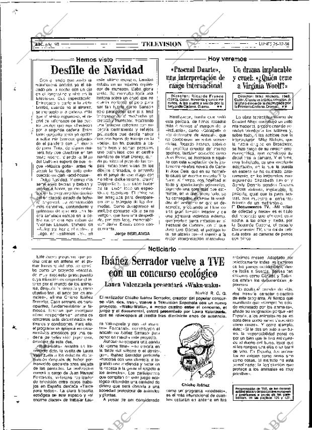 ABC MADRID 26-12-1988 página 90