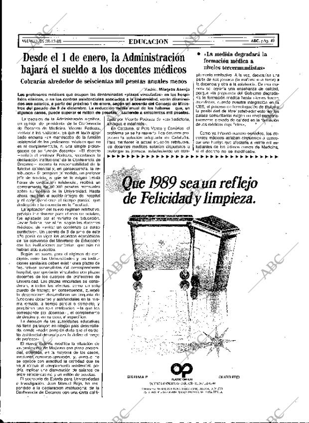 ABC MADRID 28-12-1988 página 49