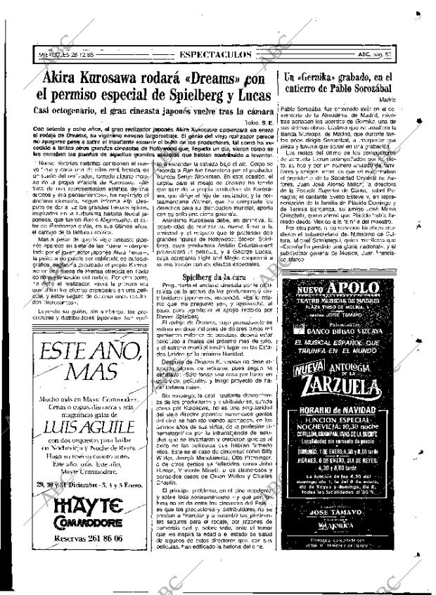 ABC MADRID 28-12-1988 página 85