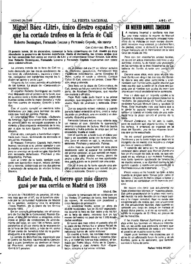 ABC SEVILLA 30-12-1988 página 67