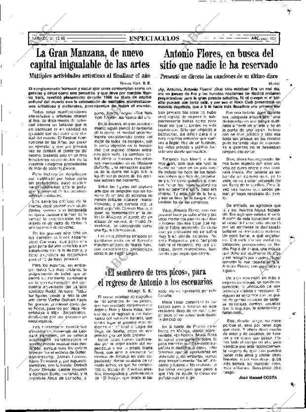 ABC MADRID 31-12-1988 página 101