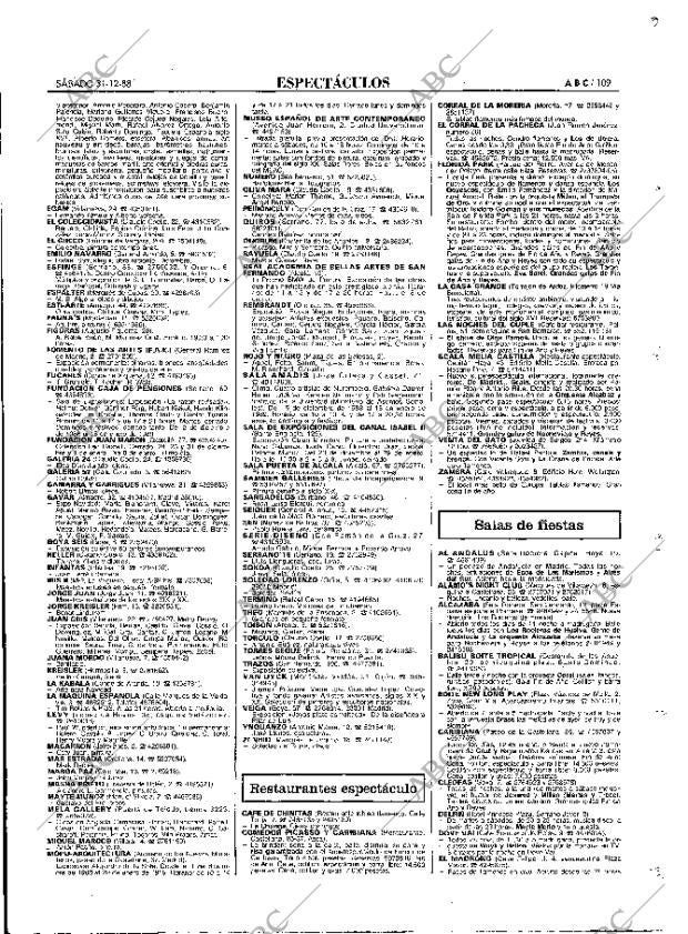 ABC MADRID 31-12-1988 página 109