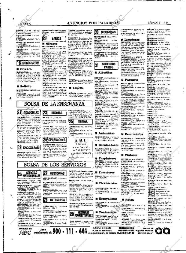 ABC MADRID 31-12-1988 página 118