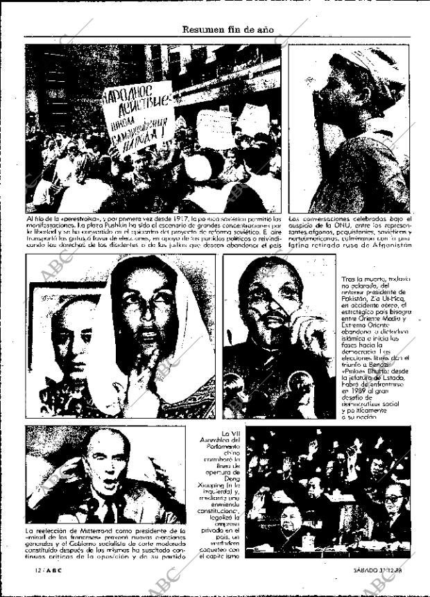ABC MADRID 31-12-1988 página 12
