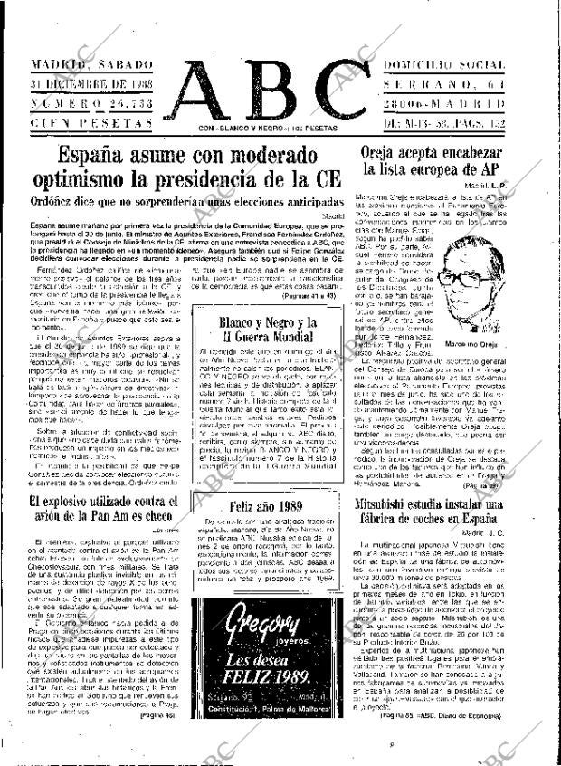 ABC MADRID 31-12-1988 página 33