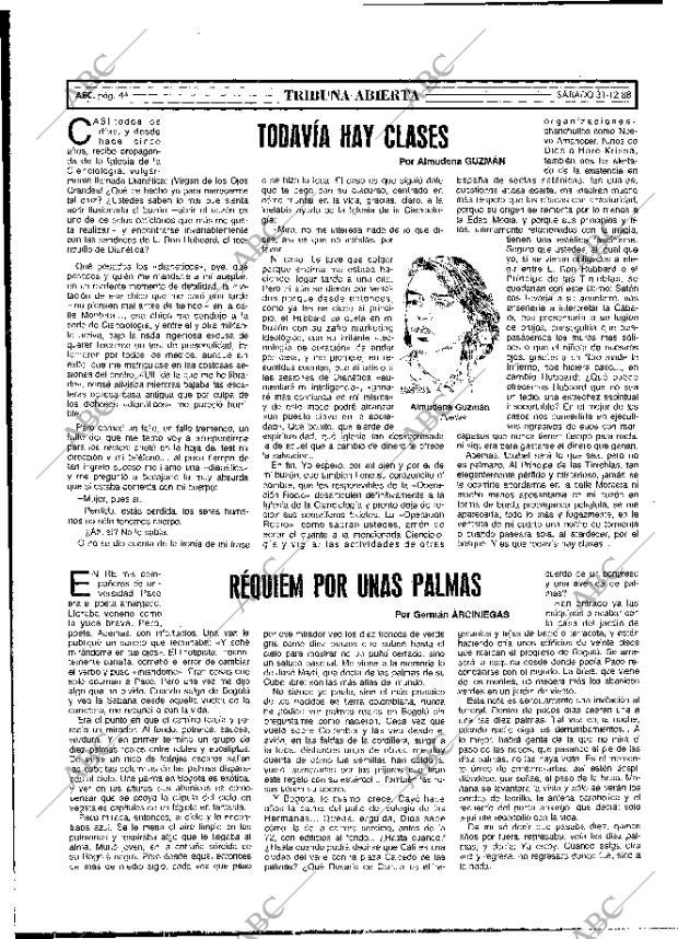 ABC MADRID 31-12-1988 página 44