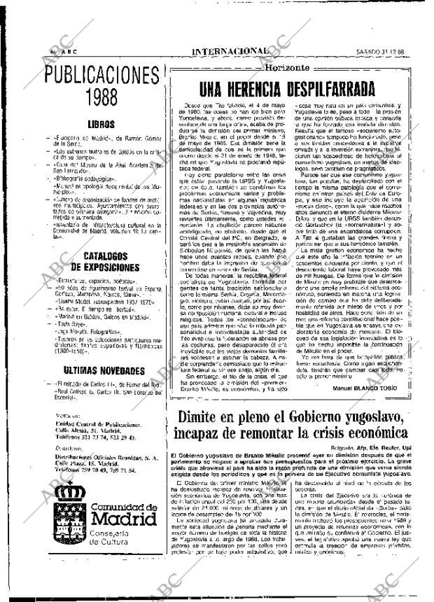 ABC MADRID 31-12-1988 página 46