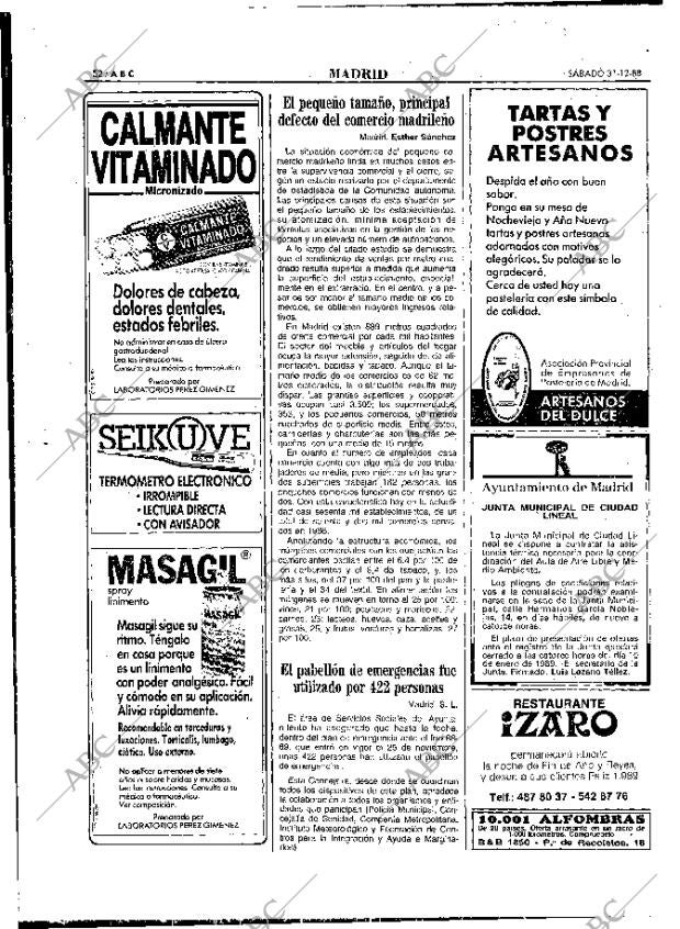 ABC MADRID 31-12-1988 página 52