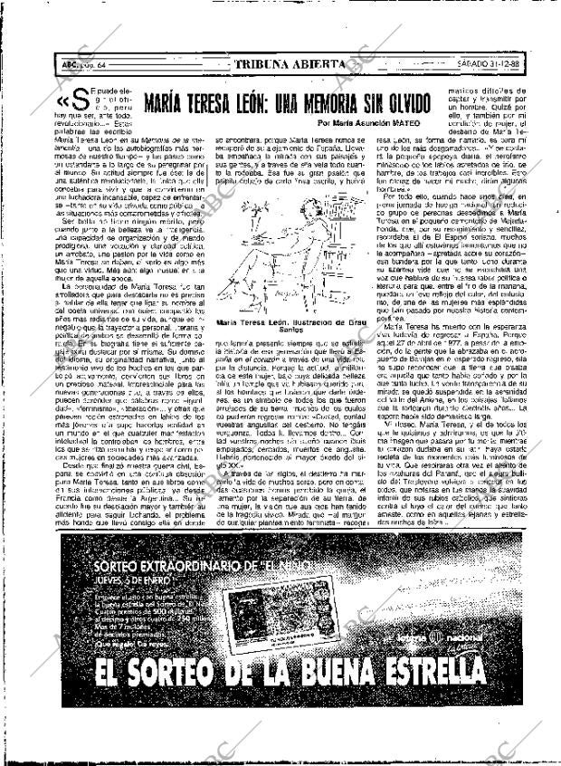 ABC MADRID 31-12-1988 página 64