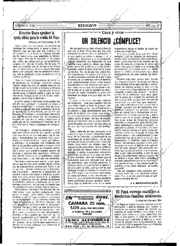 ABC MADRID 31-12-1988 página 67
